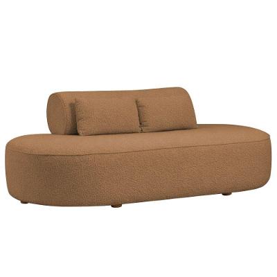 Sofá Orgânico Horizonte 3 Lugares 180cm Bouclé Terracota - Nexta Casa