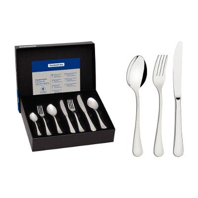 Faqueiro Tramontina Zurique Inox Facas Mesa Forjadas 42 Peças Acabamento Brilho Tramontina