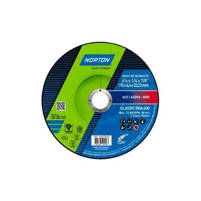 Disco Desbaste 4,5'' Norton Para Solda E Aço - 2 Telas - 5mm