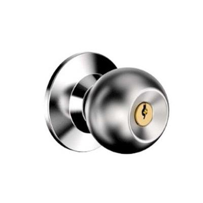 Fechadura Cilíndrica Externa Bola Soprano - Broca 90mm Escovada