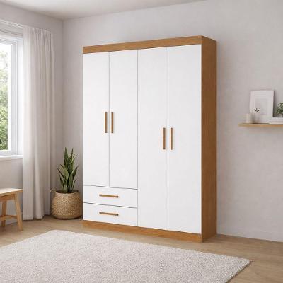 Guarda Roupa 4 Portas 2 Gavetas Allure -grand Line