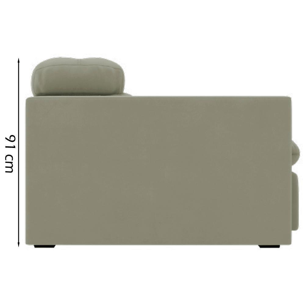 Sofa Retratil E Reclinavel 3 Lugares 246 Cm Eldorado Sl 940 Veludo Moll Sl 940 - 5