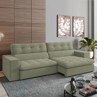 Sofa Retratil E Reclinavel 3 Lugares 246 Cm Eldorado Sl 940 Veludo Moll Sl 940 - 3