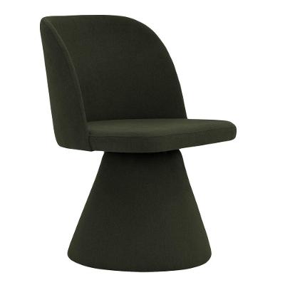 Cadeira De Jantar Liz Base Fixa Linho Verde Musgo - Nexta Casa