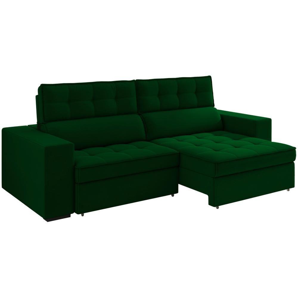 Sofa Retratil E Reclinavel 3 Lugares 218 Cm Evidence Sl 947 Veludo Moll Sl 947 - 1
