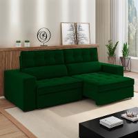 Sofa Retratil E Reclinavel 3 Lugares 218 Cm Evidence Sl 947 Veludo Moll Sl 947 - 10