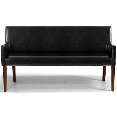 Namoradeira Decorativa Joy Base Fixa 02 Lugares 140cm Corano Black - Nexta Casa