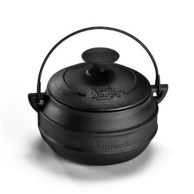 Cumbuca Tradição Caldeirão Ferro Fundido Preto 10CM 0,6L com Arco e Tampa