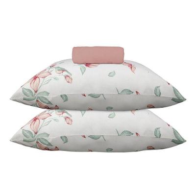 Jogo de Cama Mendonza King 70% Algodão e 30% Poliéster Malha Rosa