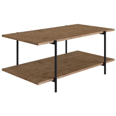 Mesa de Centro Vermont Retangular MDP Aço Amadeirado