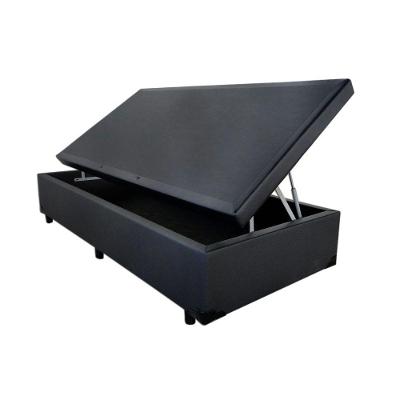 Cama Box com Baú Solteiro Estrutura em Madeira com Abertura Pneumática Branco