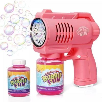 Lança Bolhas De Sabão Automática Com Led - Rosa