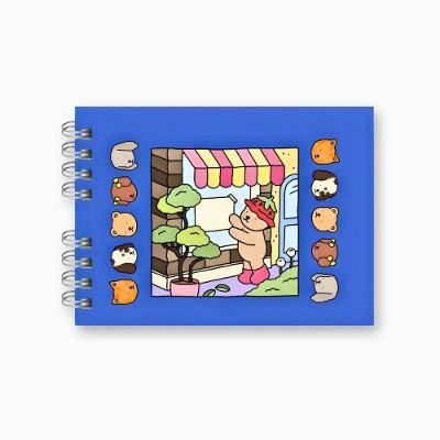 Caderno De Colorir Com 50 Desenhos Exclusivos, Capa Dura Holográfica E Papel 180g Para Todas As Idades - Azul