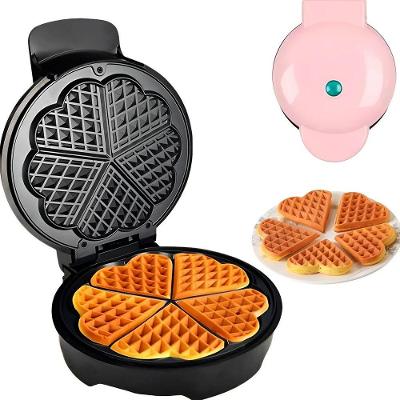 Máquina Elétrica Antiaderente Para Waffles Forma Coração 110V