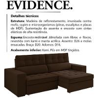 Sofa Retratil E Reclinavel 3 Lugares 246 Cm Evidence Sl 942 Veludo Moll Sl 942 - 17