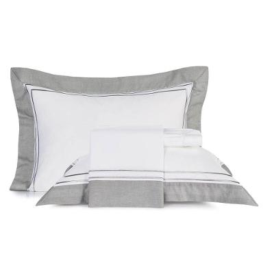 Jogo De Cama Queen 4 Peças Altenburg Cetim 300 Fios Essential Cinza