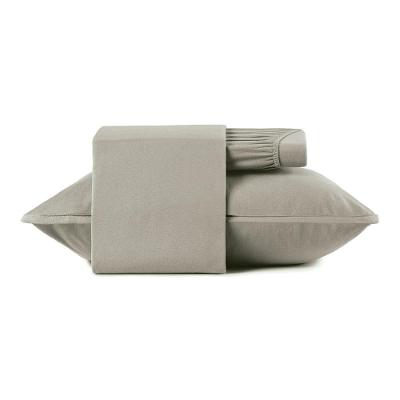 Jogo De Cama Solteiro 3 Peças Altenburg Malha Fio Penteado Cinza Platinum