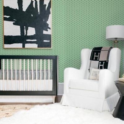 Papel De Parede Kids Bolinhas Verde Degradê