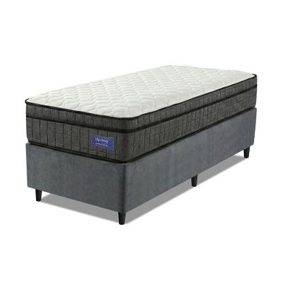 Cama Box Colchão Solteiro Ortopédico D33 Euro Pillow Ultra 88x188x63cm Cinza