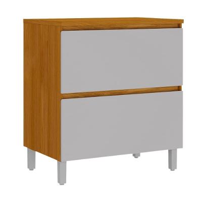 Balcão Gabinete De Cozinha 0,80m 1 Porta Basculante Lais Madeirado / Fendi