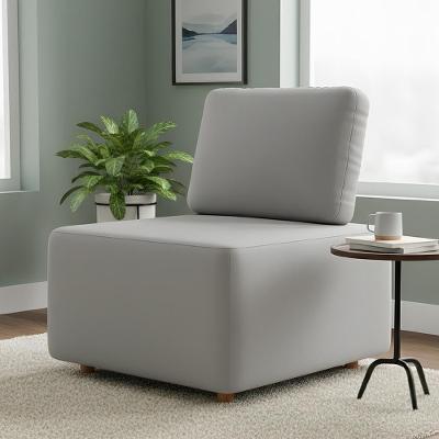 Poltrona Sala De Estar Decorativa Rovier Veludo Cinza Z32 - Mpozenato