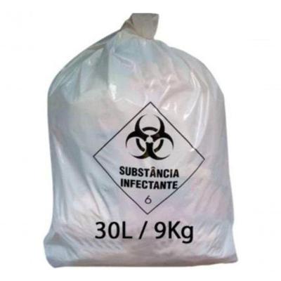 Saco de Lixo Hospitalar Resíduo Infectante 30L Pacote com 100 Unidades Higipack