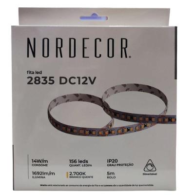 Fita Led Ip20 14w 2700k 12v 156 Leds Nordecor