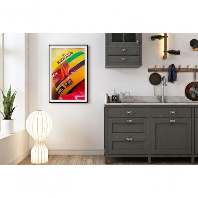 Quadro Decorativo a Magia do Capacete Retangular 60 X 40 Branco