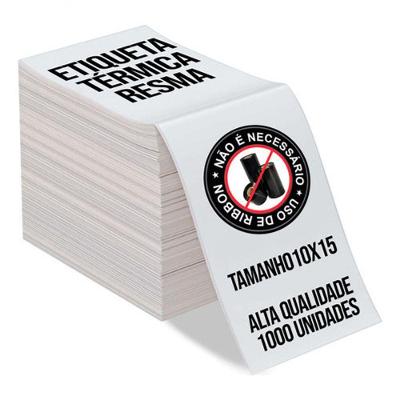 Etiqueta para Impressora Térmica Modelo Resma 10x15CM Alta Qualidade Indicada para e-commerce