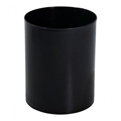 Kit 6 Cestos de Lixo Plástico para Escritório sem Tampa 13L em Polipropileno Preto Branco Amarelo