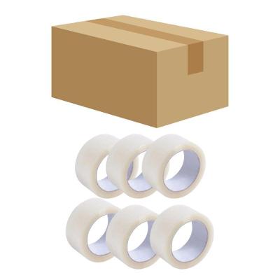 Fita Adesiva Transparente 45 X 100M com Adesivo Acrílico à Base D'ÁGUA Kit com 5 Rolos para Caixas