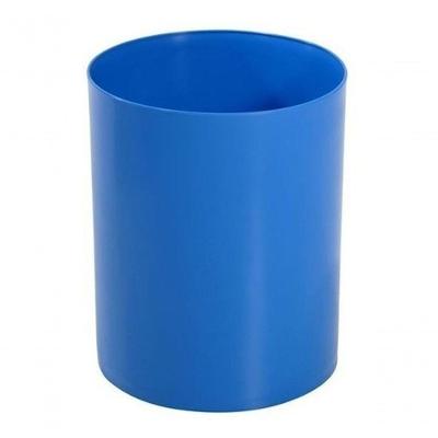 Kit 6 Cestos de Lixo Plástico para Escritório sem Tampa 13L Polipropileno Preto Branco Amarelo Azul