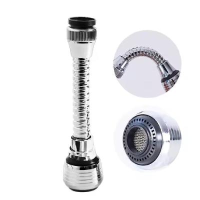 Extensor de Torneira Flexível Turbo Flex com Pulverizador 360º e Instalação Fácil Prata Yeet