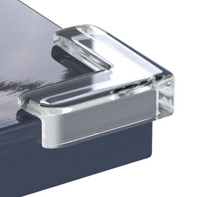 Protetor de Quina Quadrado 4 12 20 Unidades para Móveis com Adesivos Transparentes Plástico OEM
