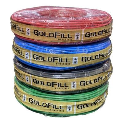 Fio Elétrico Cabo Flexível 2 e 5mm 100 Metros 750V Isolação PVC Antichamas Preto OEM
