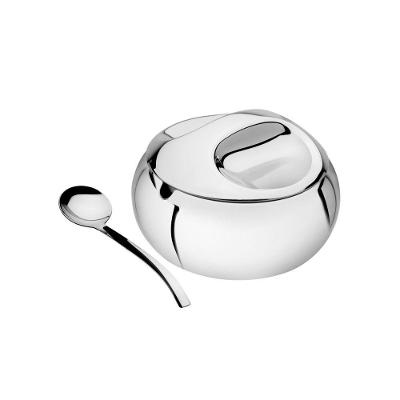 Açucareiro Tramontina em Aço Inox com Colher para Uso Diário Inox