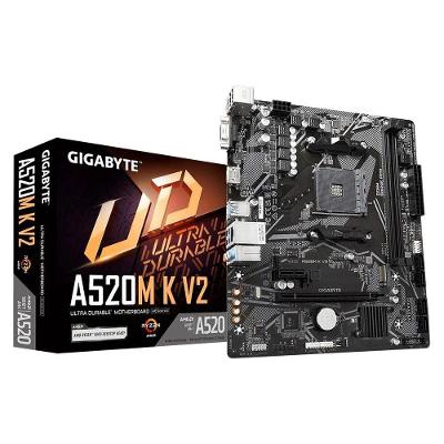 Placa Mãe A520m K V2 Amd Am4 Matx Ddr4 Gigabyte Cor Preto