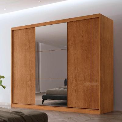 Guarda Roupa Casal Connor 3 Portas E 4 Gavetas 6 Prateleiras Naturalle