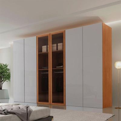 Guarda Roupa Casal Coliseu Gold Mdf Moderna Mobília Naturalle-off White Sem Pés