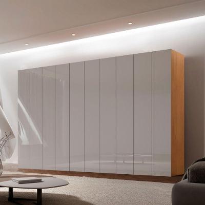 Guarda Roupa Casal Everest Mdf 10 Pts 4 Gav 5 Prateleiras Naturalle/off White