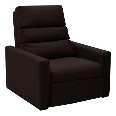 Poltrona Do Papai Reclinável Ravena Sintético Marrom Star Confort