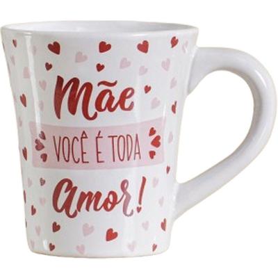 Caneca Mãe Especial 100% Cerâmica 300ml Vermelho