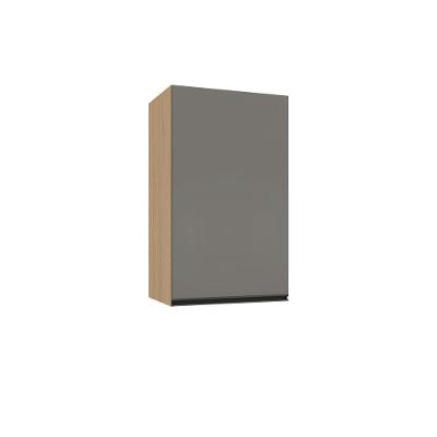 Armário Aéreo 50cm 1 Porta Essenza Luciane Móveis Andorra/cinza Puro