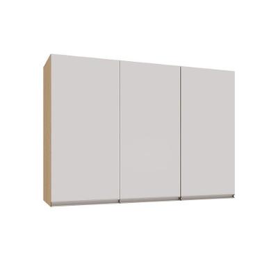 Armário Aéreo 120cm 3 Portas Essenza Luciane Móveis Andorra/branco