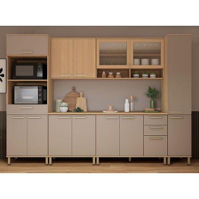 Cozinha MDF 6 Peças 310cm Duna Luciane Freijó Cinammon