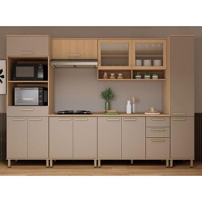 Cozinha MDF 6 Peças 310cm Duna Luciane Freijó Cinammon