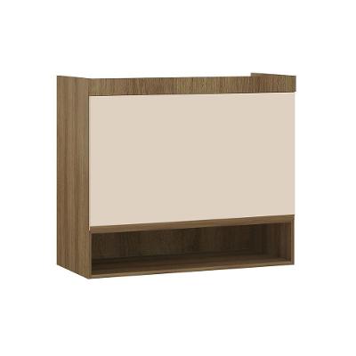 Armário Aéreo Maleiro Modulado 2 Pts 97cm Veneza Luciane Móv Avelã Pf/arenas Pf