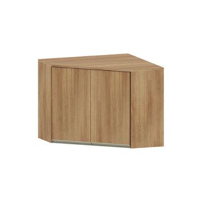 Armário Aéreo Canto Diagonal 1 Porta Diana Luciane Móveis Avelã/avelã