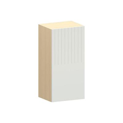 Armário Aéreo Aura 40CM 1 Porta 100% MDF de Bater Cinza Cristal