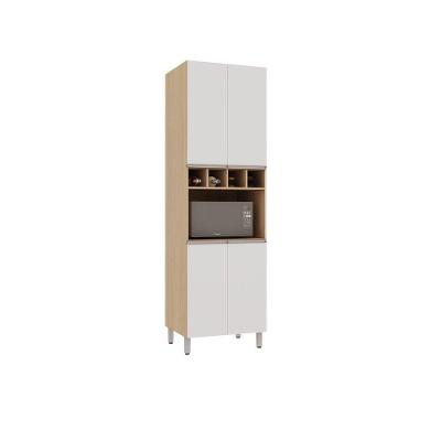 Paneleiro 70cm 4 Portas Nicho Micro-ondas Essenza Branco